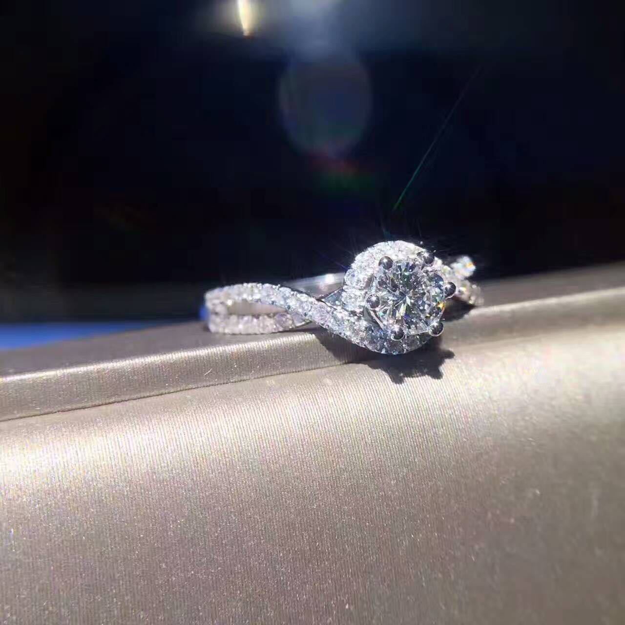 BR CHIC Infinity Love & Romance Sterling Silver Promise Engagement Ring