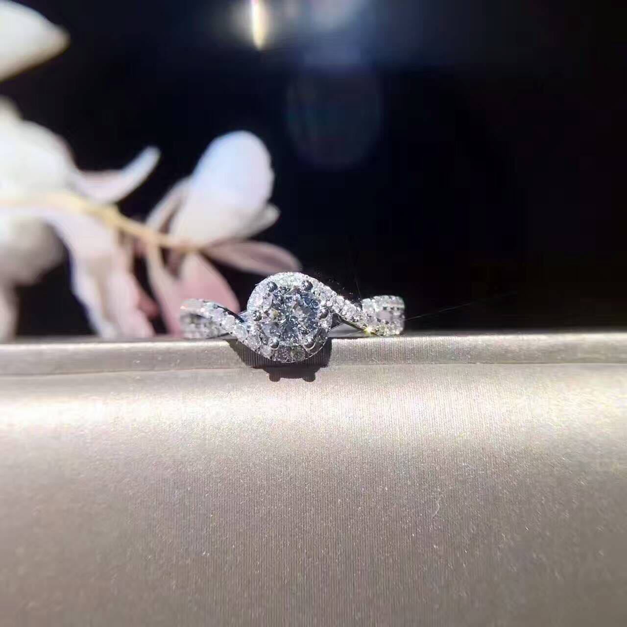 BR CHIC Infinity Love & Romance Sterling Silver Promise Engagement Ring