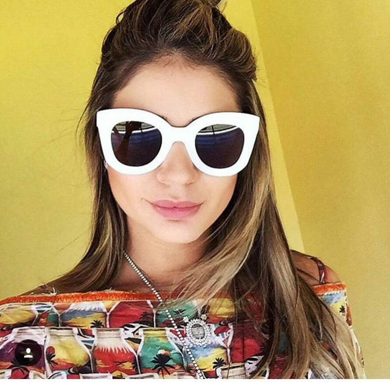 Fashion Women Sunglasses Rivet Shades Big Frame Style UV400