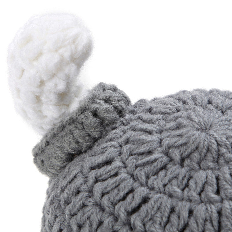 Cute Photo Prop Cotton Crochet Baby Hat