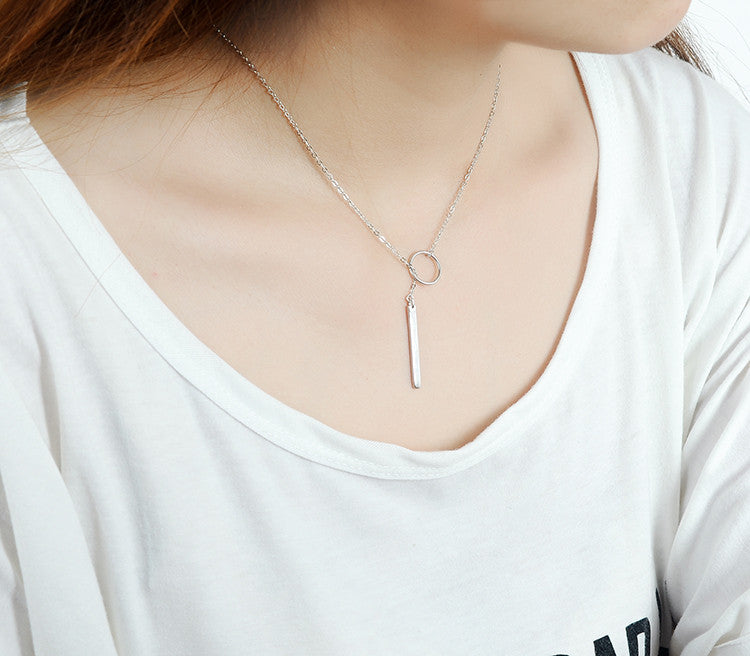 Silver or Gold Long Link Chain Necklace