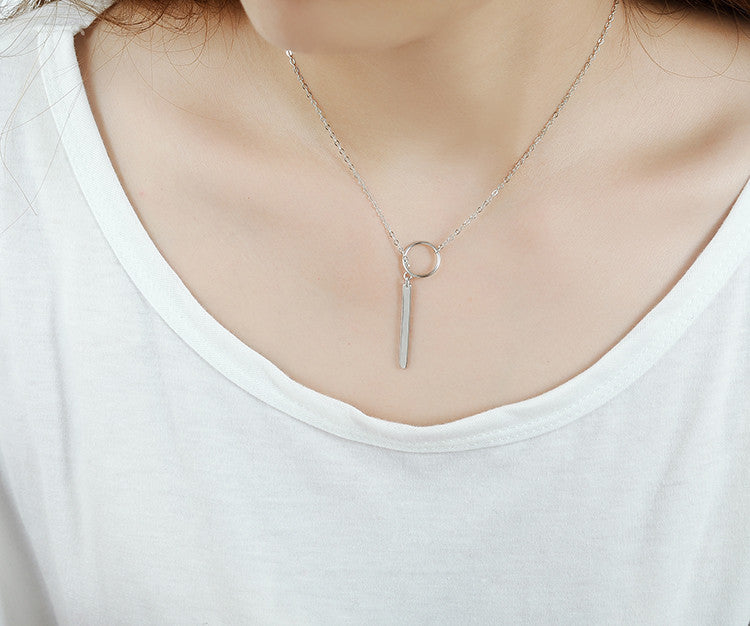 Silver or Gold Long Link Chain Necklace