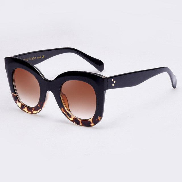 Fashion Women Sunglasses Rivet Shades Big Frame Style UV400