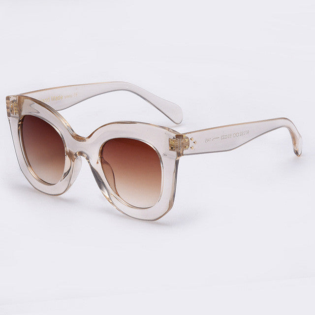 Fashion Women Sunglasses Rivet Shades Big Frame Style UV400