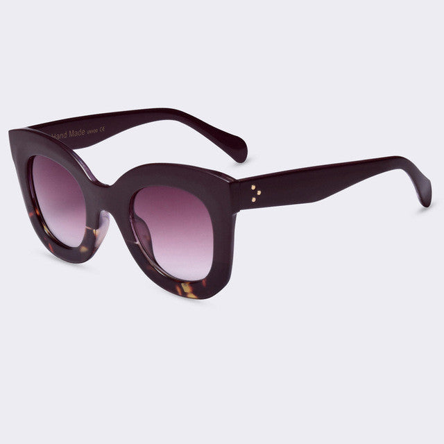 Fashion Women Sunglasses Rivet Shades Big Frame Style UV400