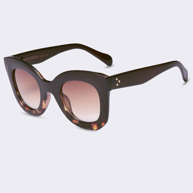 Fashion Women Sunglasses Rivet Shades Big Frame Style UV400