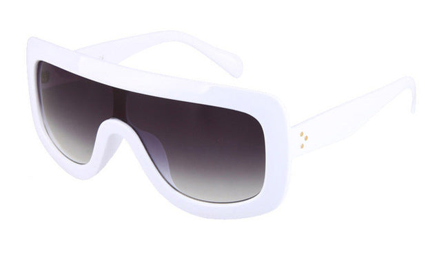 Fashion Bold Frame Gradient Lens Sunglasses