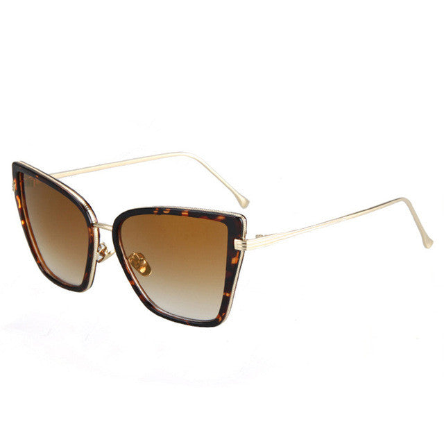 Fashion Cat Eye Sunglasses Vintage Retro Style With UV400 Mirror Lens