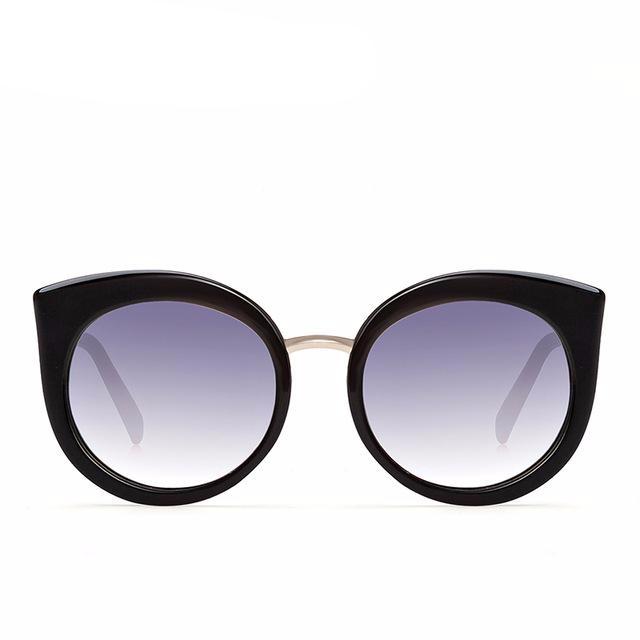 Oversized Cat Eye Acetate Frame Sunglasses  UV400 Lens