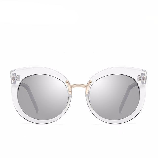 Oversized Cat Eye Acetate Frame Sunglasses  UV400 Lens