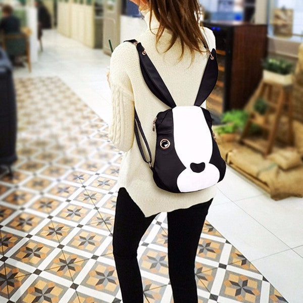 Cartoon Rabbit Nylon Backpack Purse With 4 Color Options