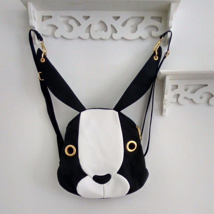 Cartoon Rabbit Nylon Backpack Purse With 4 Color Options