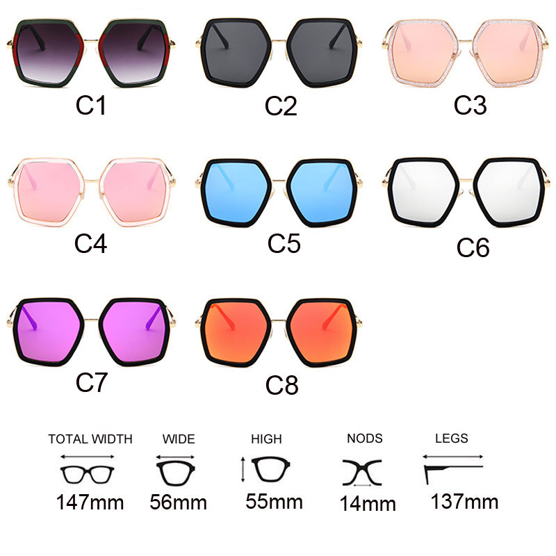 Oversized G Square Sunglasses UV400