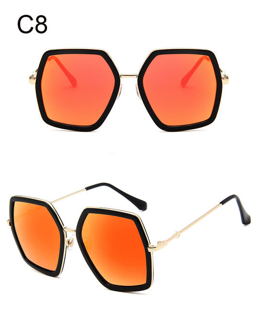 Oversized G Square Sunglasses UV400