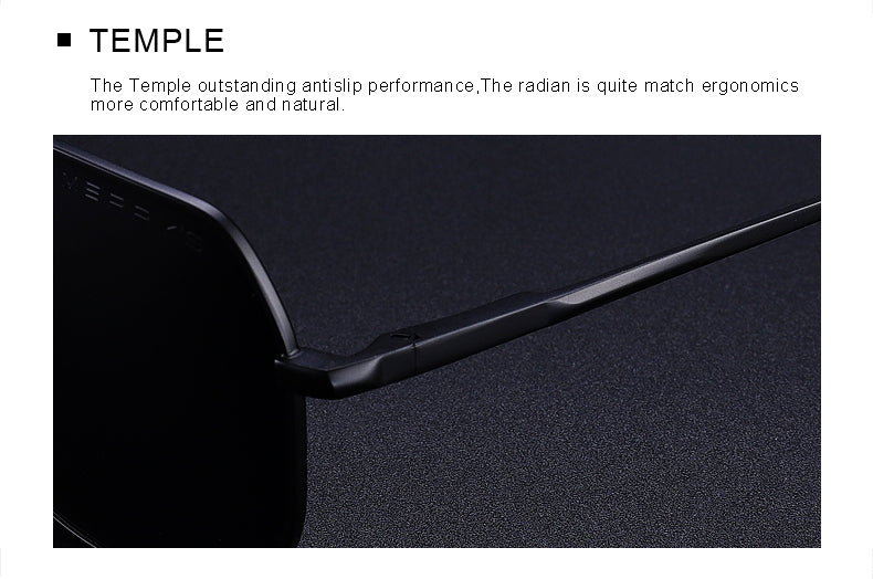 Men Classic Square Sunglasses Aviation Frame HD Polarized UV400 Sunglasses