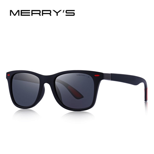 Unisex Classic Retro Rivet Polarized Light Weight Square Sunglasses