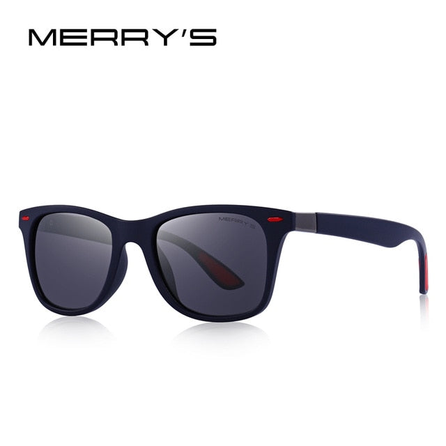 Unisex Classic Retro Rivet Polarized Light Weight Square Sunglasses