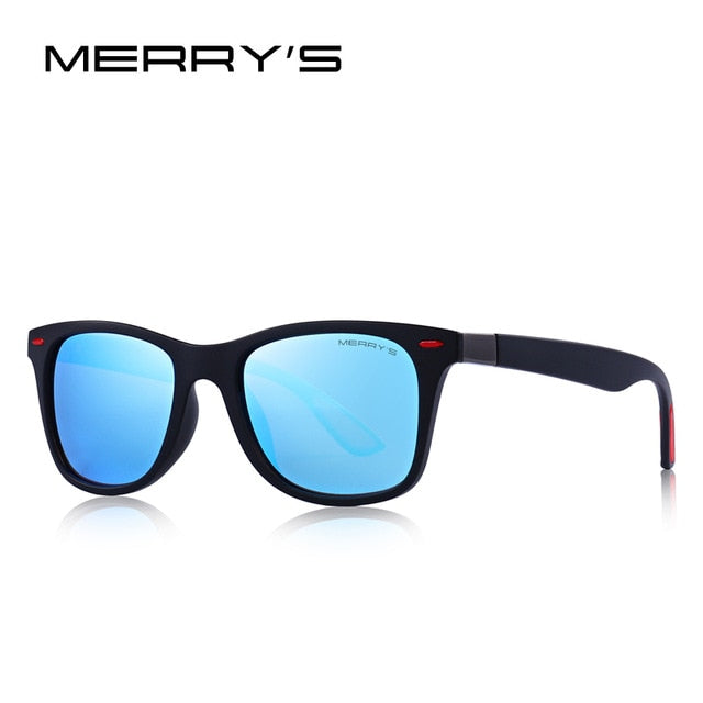 Unisex Classic Retro Rivet Polarized Light Weight Square Sunglasses