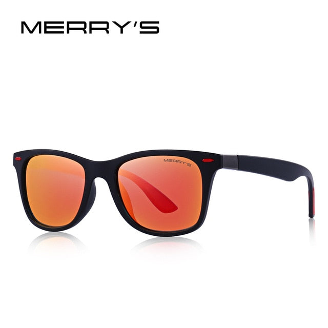 Unisex Classic Retro Rivet Polarized Light Weight Square Sunglasses