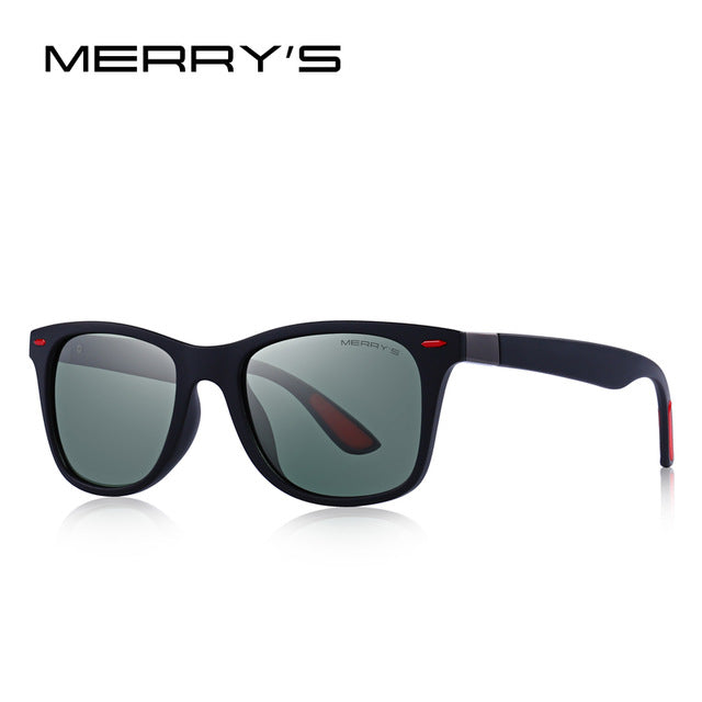 Unisex Classic Retro Rivet Polarized Light Weight Square Sunglasses