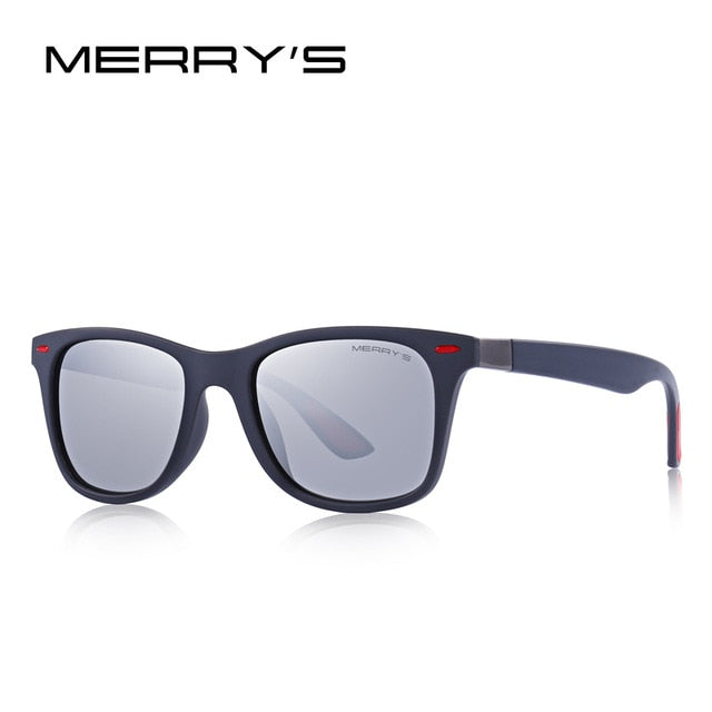 Unisex Classic Retro Rivet Polarized Light Weight Square Sunglasses